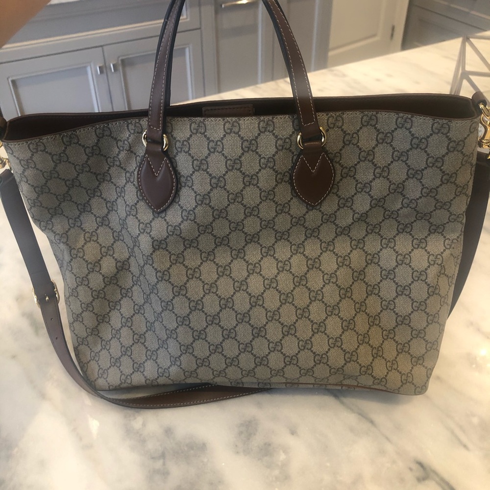 Gucci Beige GG Ophidia Tote